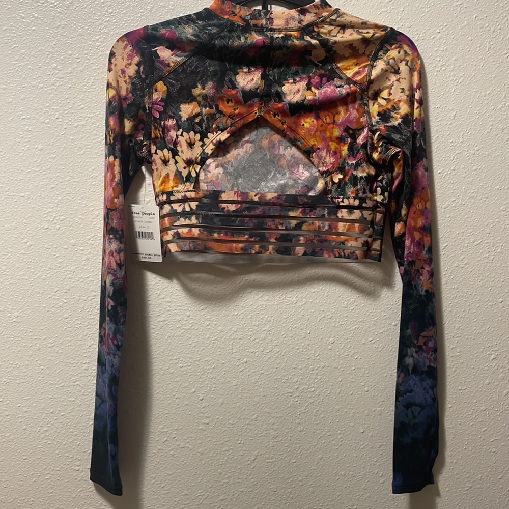Free People IDRIS floral long sleeve top - Picture 3 of 4